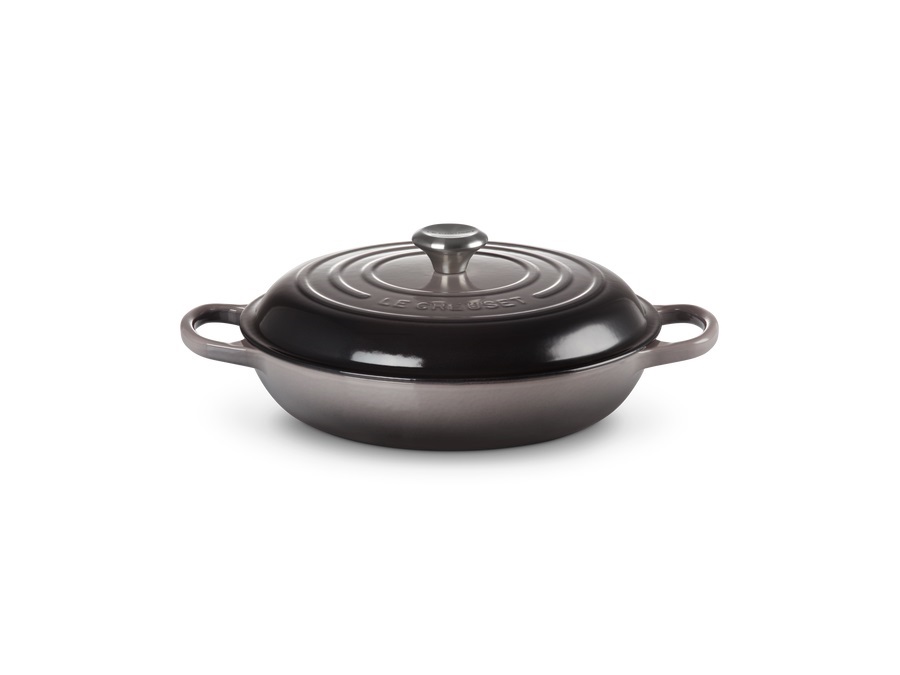 LE CREUSET Evolution, tegame basso 30 cm in ghisa - flint