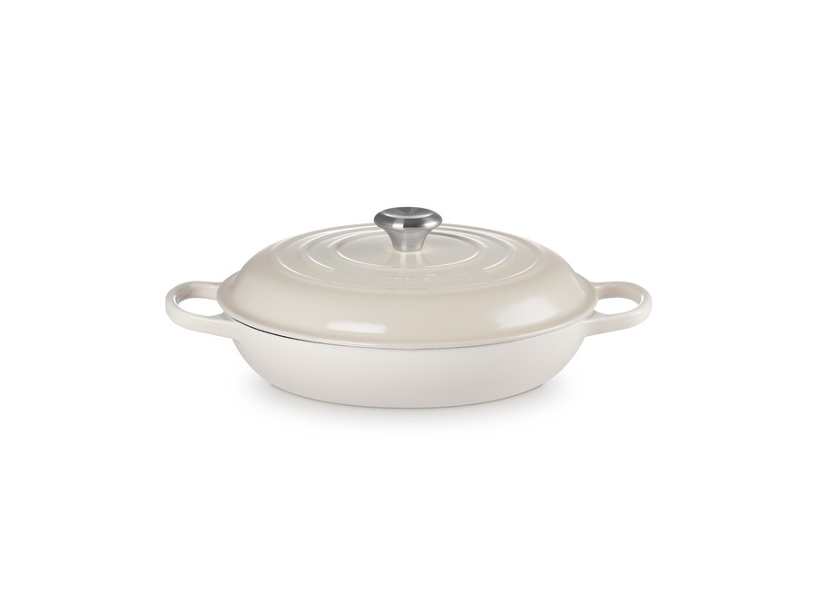 LE CREUSET Evolution, tegame basso 30 cm in ghisa - meringue