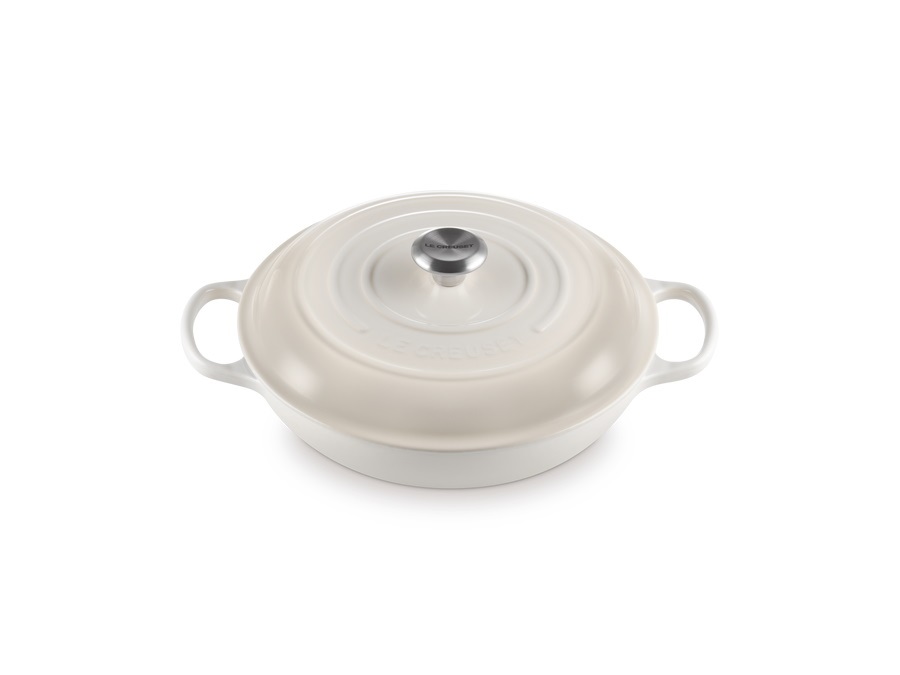 LE CREUSET Evolution, tegame basso 30 cm in ghisa - meringue