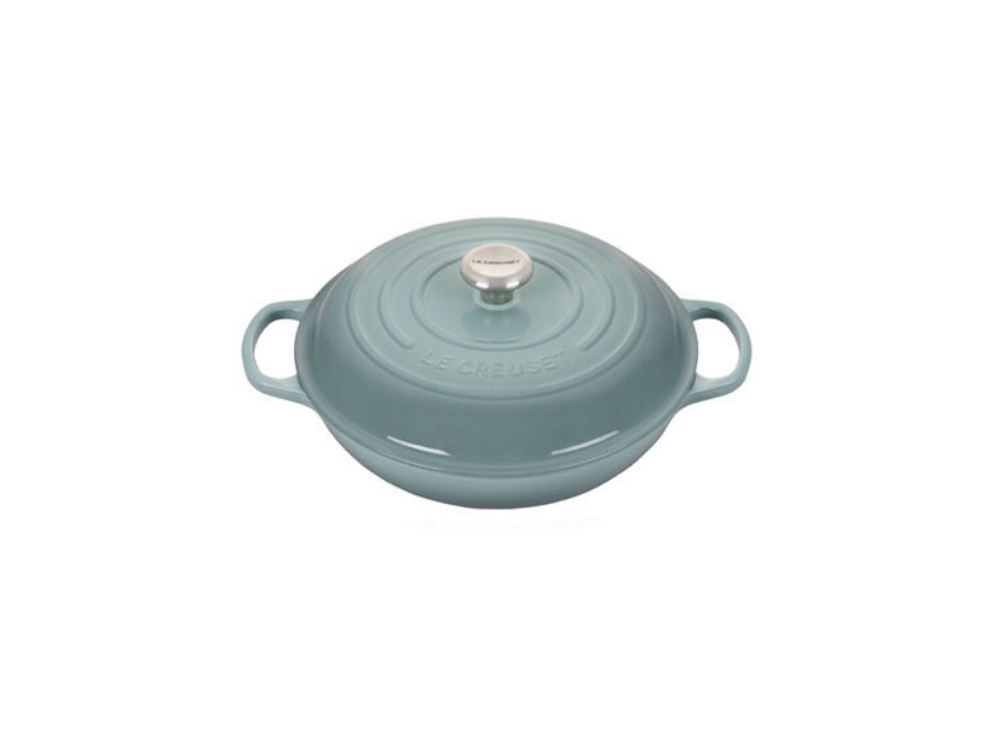 LE CREUSET Evolution, tegame basso 30 cm in ghisa - sea salt