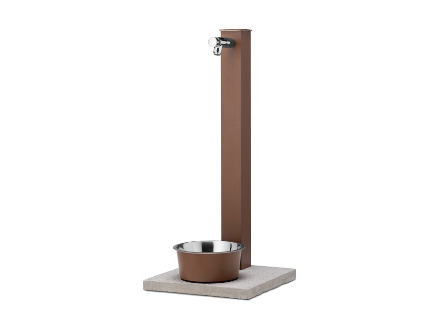 BEL FER Fontana pet a colonna con base e vaschetta abbeveratoio 42/rex-p - 3 colori disponibili