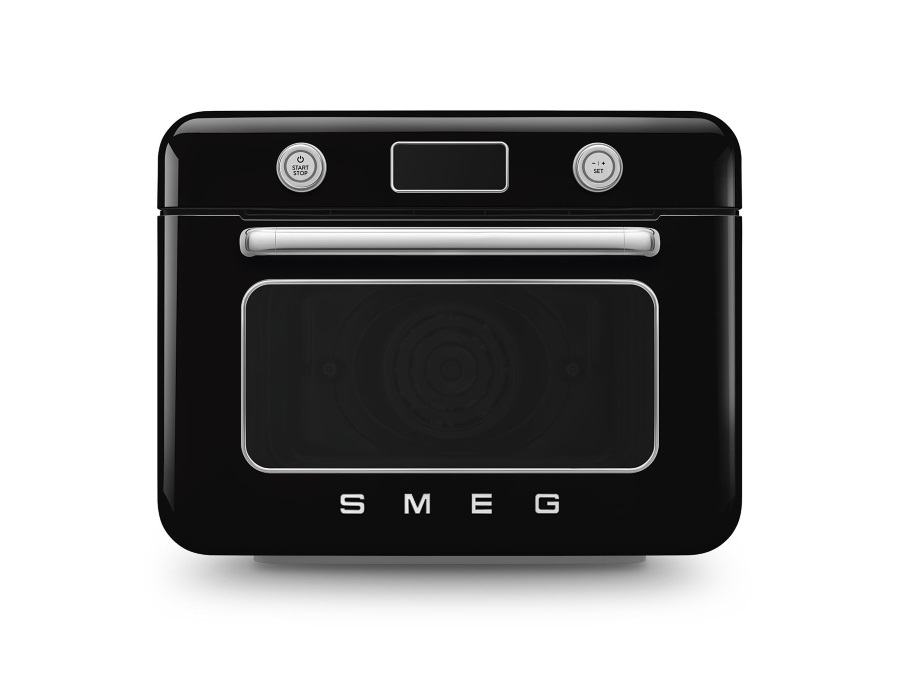 SMEG Forno combinato a vapore da appoggio nero