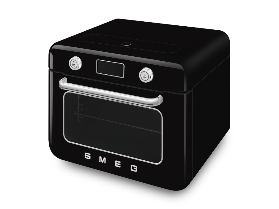 SMEG Forno combinato a vapore da appoggio nero