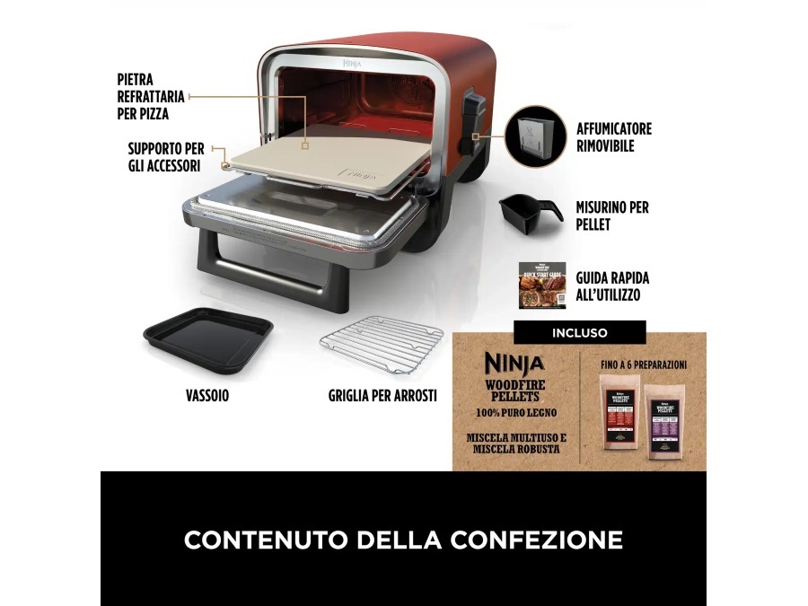 NINJA Forno elettrico da esterno Woodfire - OO101EU