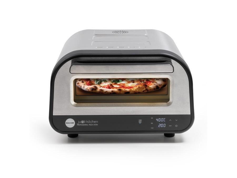 MACOM Forno elettrico pizza professionale fino a 400°piano cottura in pietra refrattaria