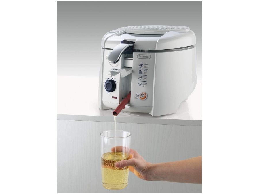 DE'LONGHI Friggitrice elettrica Rotofry F28311W, 1,2 l