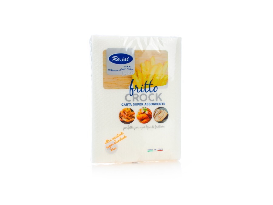 RO.IAL SRL Fritto crock, carta fritto 30x40 goffrata, 25 pz