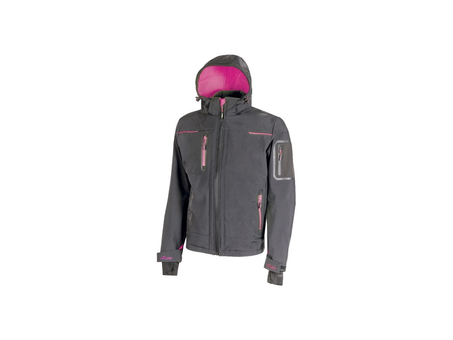 UPOWER Giacca space grey fucsia
