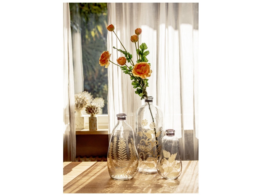 RITUALI DOMESTICI Giardinodivetro, vaso in vetro alto