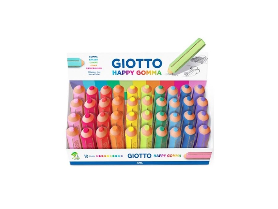 GIOTTO Gomma happy, colori assortiti