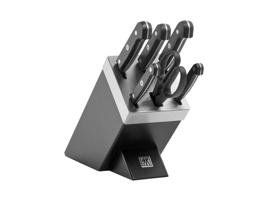 ZWILLING J.A.HENCKELS ITALIA Gourmet, ceppo di coltelli, 7 pezzi, nero