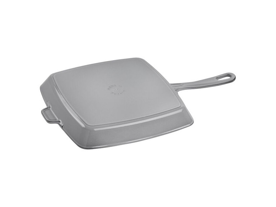 STAUB Grill con manico quadrato - 30 cm, grigio grafite