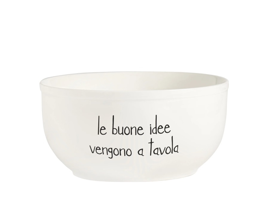 SIMPLE DAY LIVING & LIFESTYLE Insalatiera Le buone idee vengono a tavola Ø25 cm