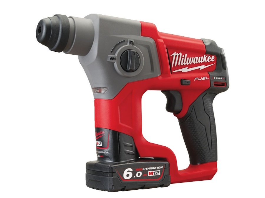 MILWAUKEE Kit M12 FPP3C-601 - Trapano M12 FPD2 + Tassellatore M12 CH + FID2 Avvitatore a impulsi, 2 x 6Ah