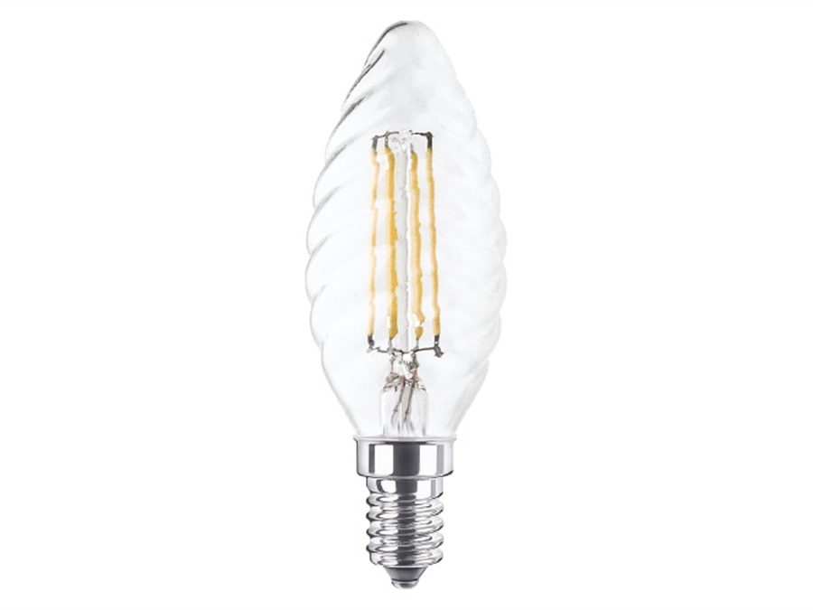 NOVA LINE Lampadina tortiglione led a filamento e14 - 4w - 2700k - 470 lm