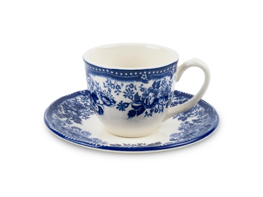 LIVELLARA S.R.L. London calling blue, tazza moka con piattino 90 ml