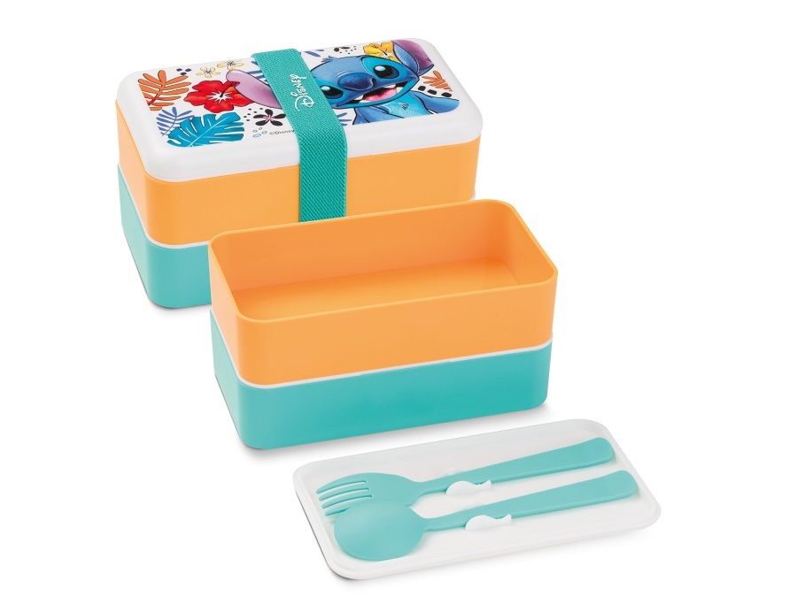 EGAN Lunch box Stitch bianca, 18x10