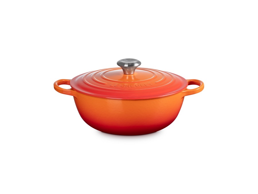 LE CREUSET Marmitta evolution, casseruola 26 cm in ghisa vetrificata - arancio