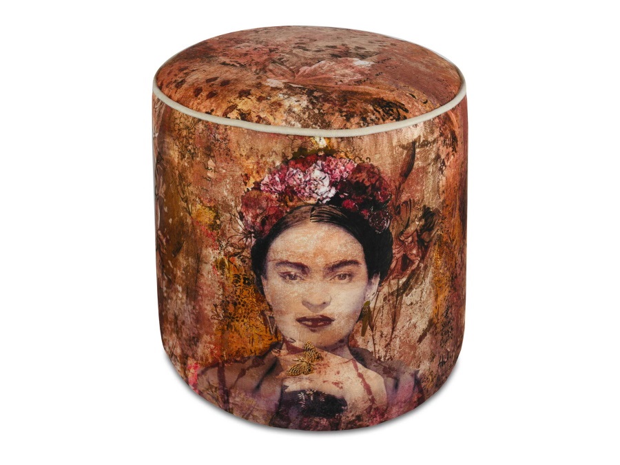 BACI MILANO Memories Frida - Pouf in velluto Ø 45 cm, H 45 cm