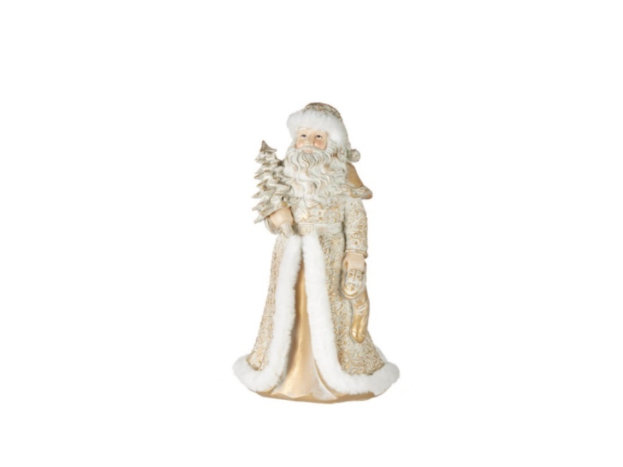 L'OCA NERA Meravigliso natale, Babbo Natale con albero 18x15x32h cm