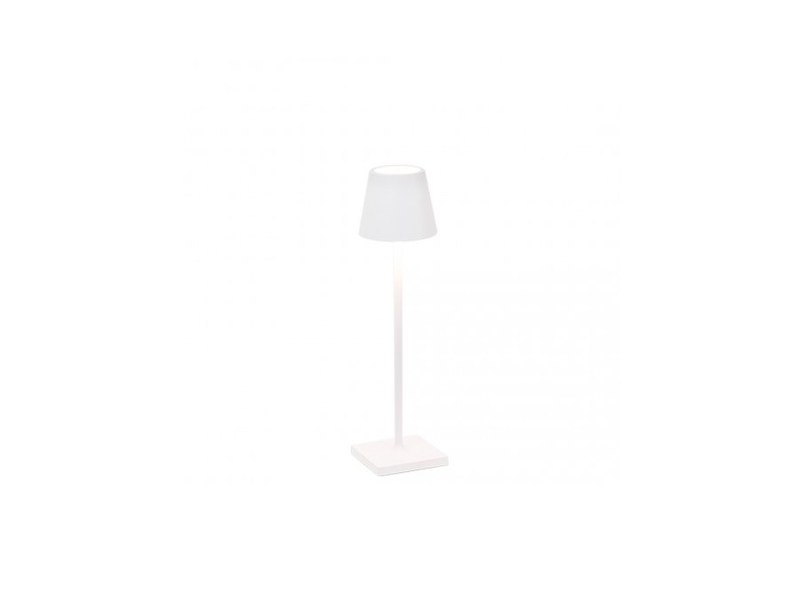 ZAFFERANO S.R.L. MICRO Poldina pro lampada da tavolo ricaricabile di zafferano - bianco opaco