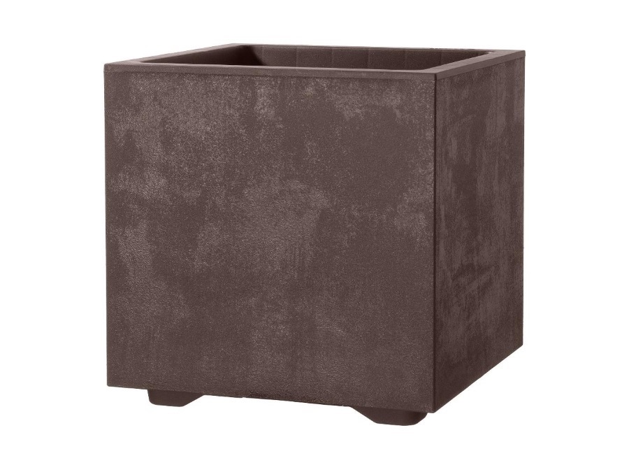 DEROMA Millennium Vaso Cubo Brownstone 25 CM