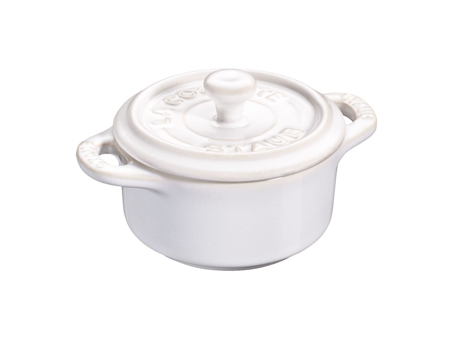 STAUB Mini Cocotte 10 cm Bianca Avorio in Ceramica