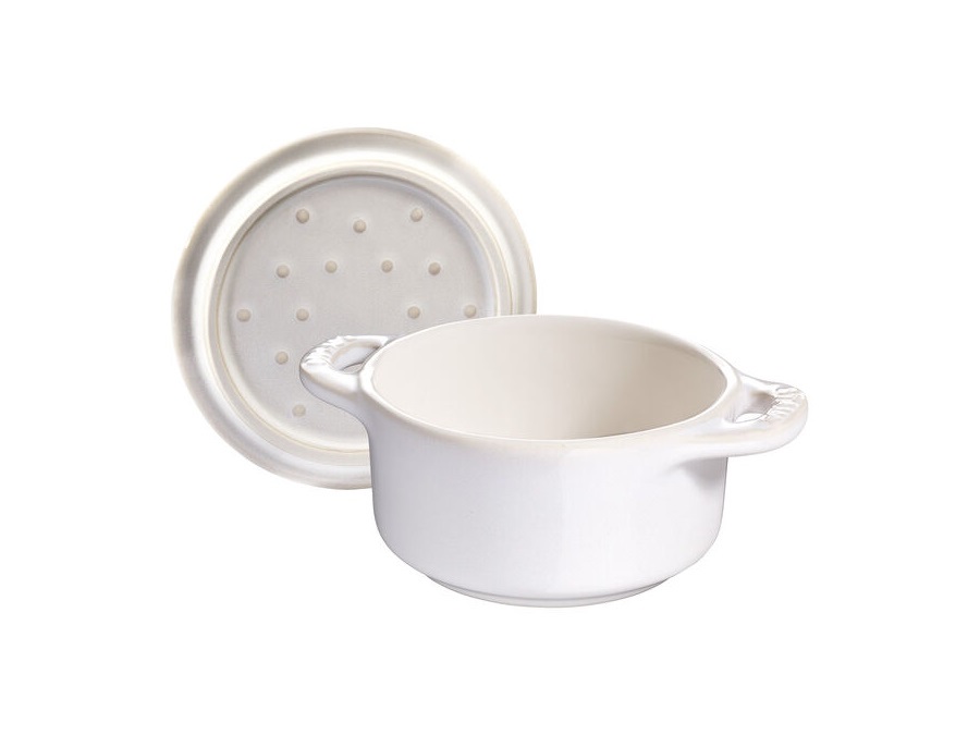 STAUB Mini Cocotte 10 cm Bianca Avorio in Ceramica