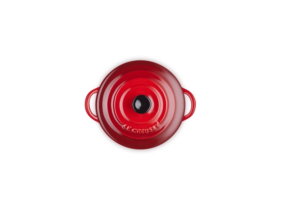 LE CREUSET Mini cocotte rotonda in gres vetrificato 10 cm - ciliegia