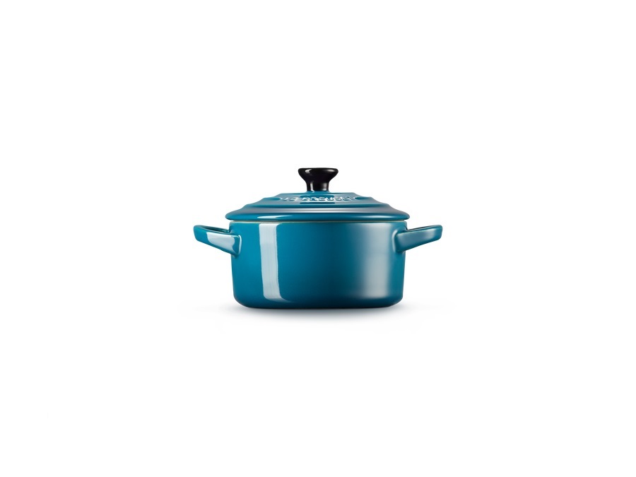 LE CREUSET Mini cocotte rotonda in gres vetrificato 10 cm - deep teal