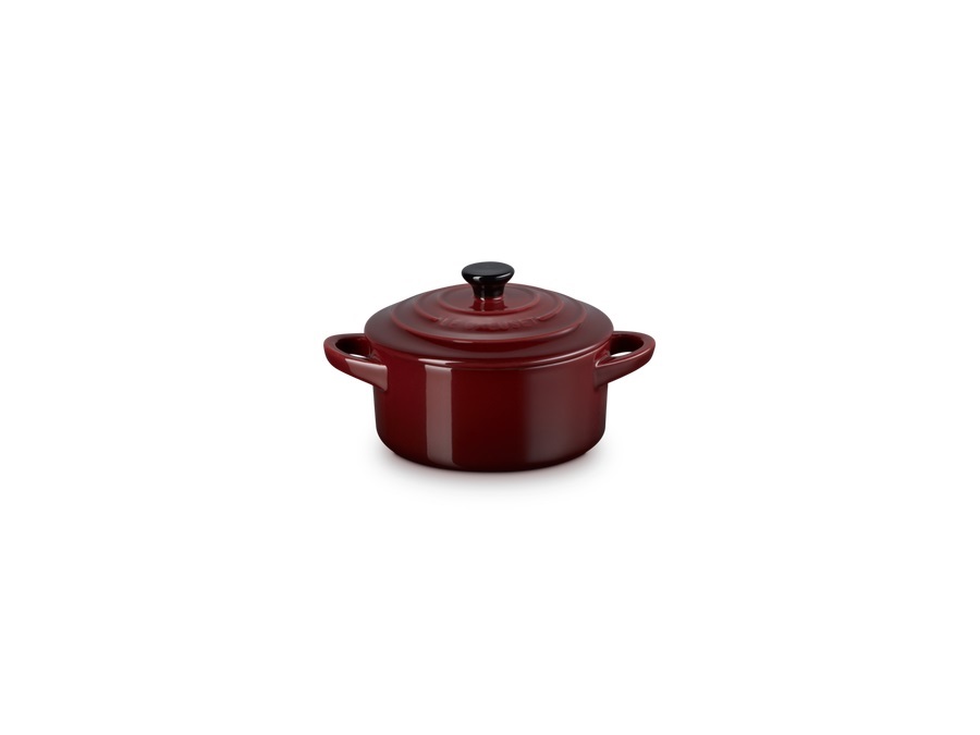 LE CREUSET Mini cocotte rotonda in gres vetrificato 10 cm - garnet