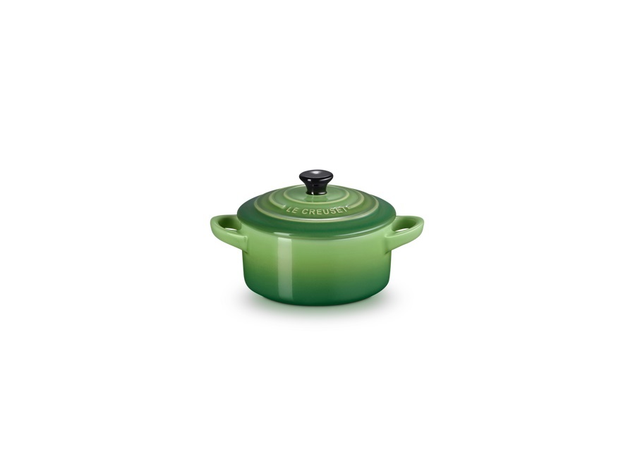 LE CREUSET Mini cocotte rotonda in gres vetrificato 10 cm - verde bamboo