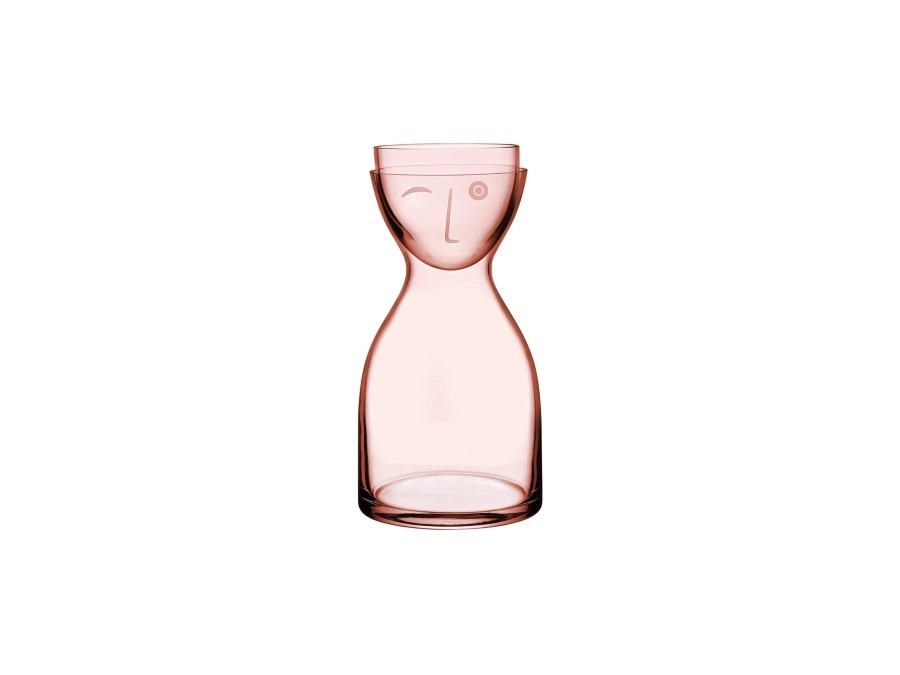 NUDE GLASS Mr & Mrs, set acqua notte rosa 850 cc