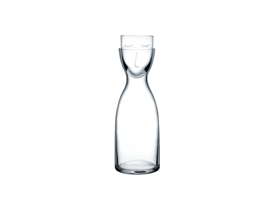 NUDE GLASS Mr & Mrs, set acqua notte trasparente 700 cc