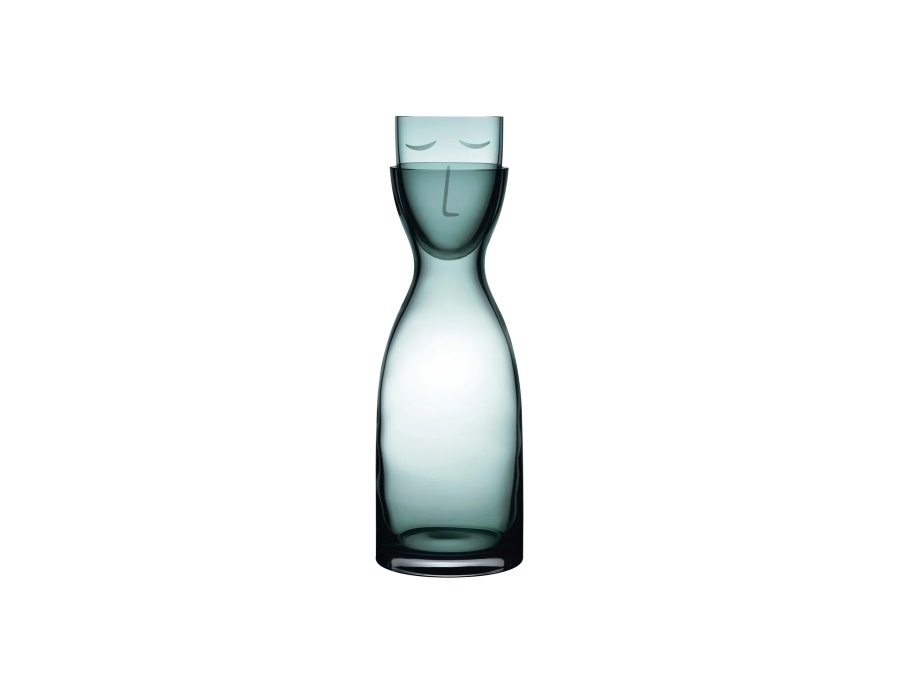 NUDE GLASS Mr & Mrs, set acqua notte verde 700 cc