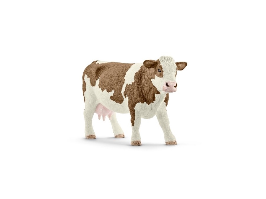 SCHLEICH MUCCA PEZZATA ROSSA