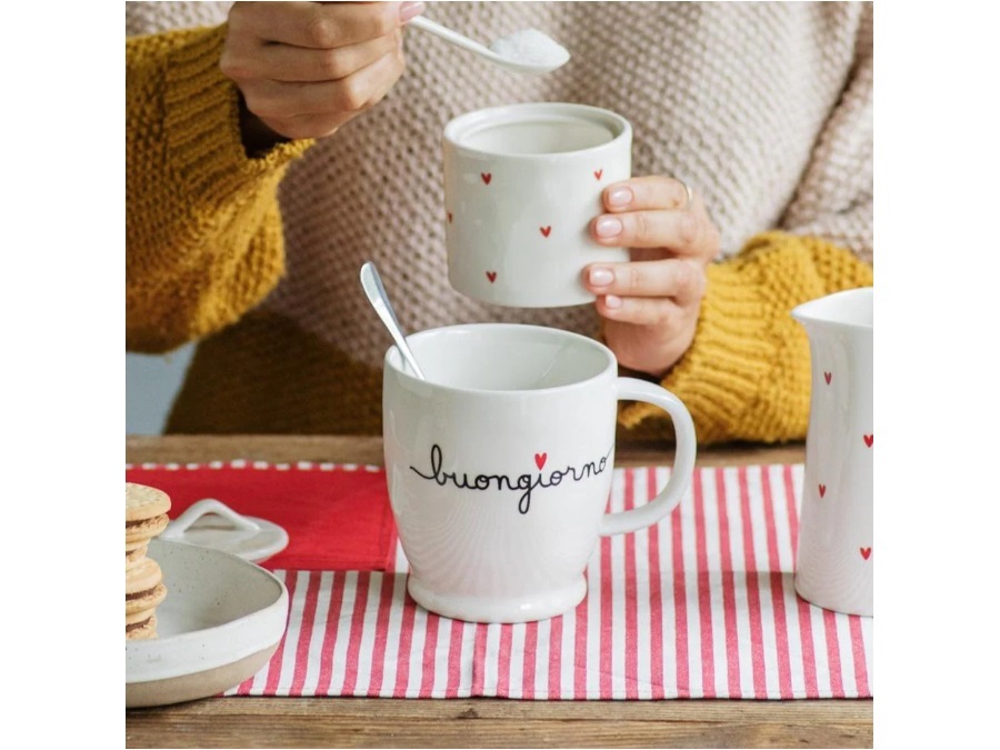 SIMPLE DAY LIVING & LIFESTYLE Mug bianca Buongiorno, 510 ml