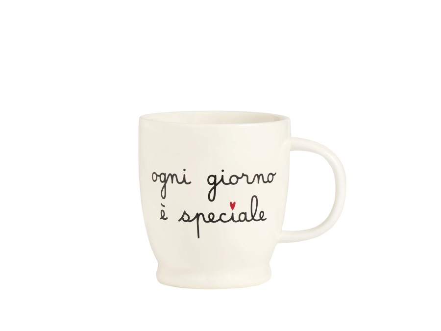 SIMPLE DAY LIVING & LIFESTYLE Mug bianca Ogni giorno è speciale, 510 ml