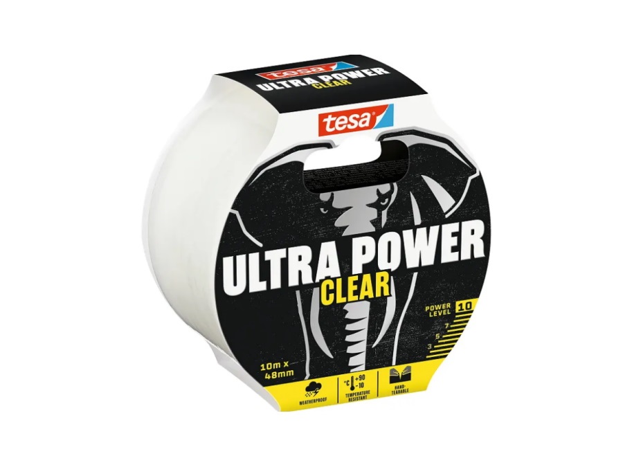 TESA Nastro ultra power clean repair, m10x4,8cm, trasparente