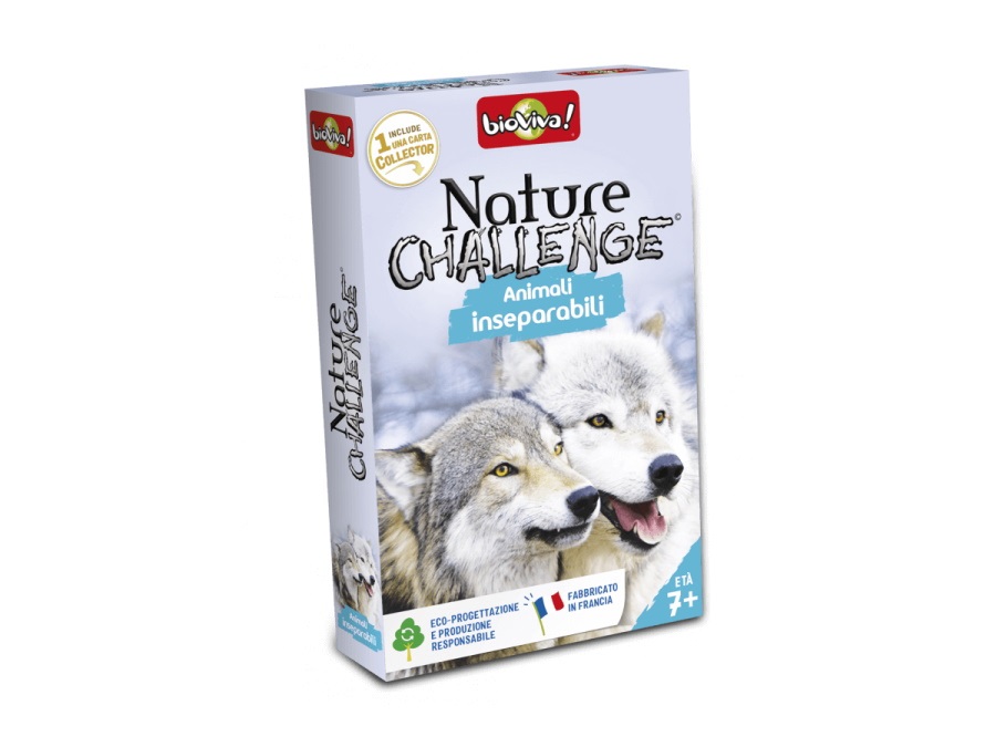 BIOVIVA Nature challange, mazzo di carte, animali inseparabili