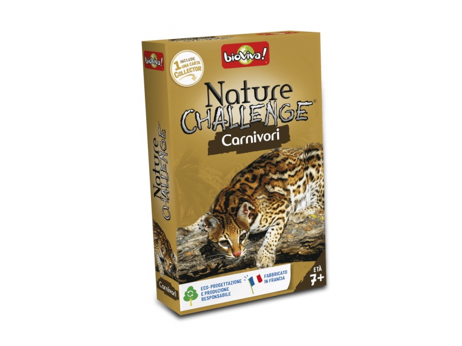 BIOVIVA Nature challenge, mazzo di carte, carnivori