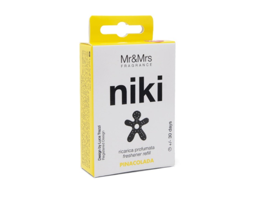 Mr&mrs fragrance niki, profumatore per auto maculato - vaniglia & patchouli