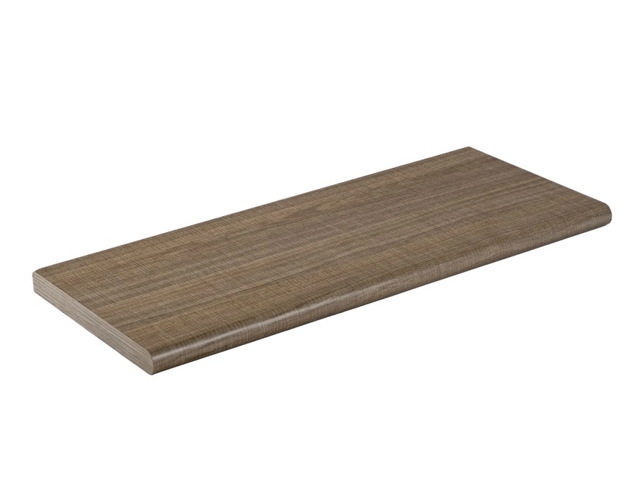 PIRCHER Nobilitata stondata, mensola in legno, 60x16x1,8 cm, rovere grigio