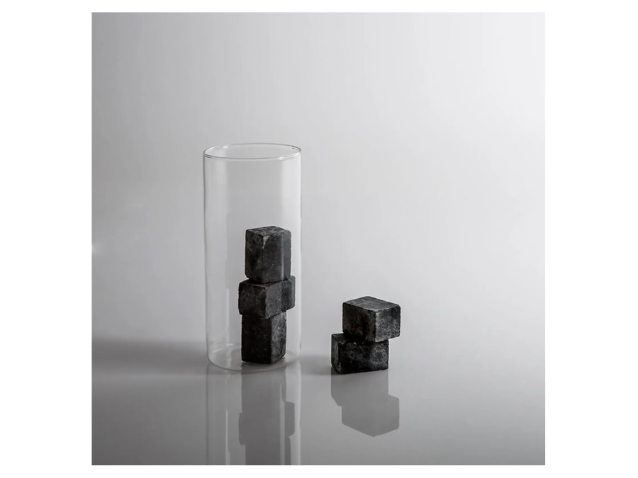 KNINDUSTRIE Not/ice, set 8 cubetti in pietra ollare