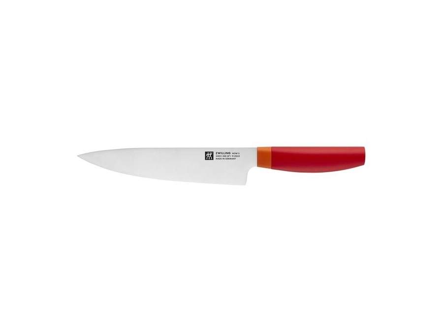 ZWILLING J.A.HENCKELS ITALIA Now s, Coltello da cuoco liscio - 20 cm rosso