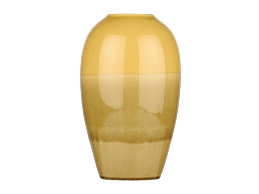 RITUALI DOMESTICI Nuance - giallo, vaso in gres, taglia L