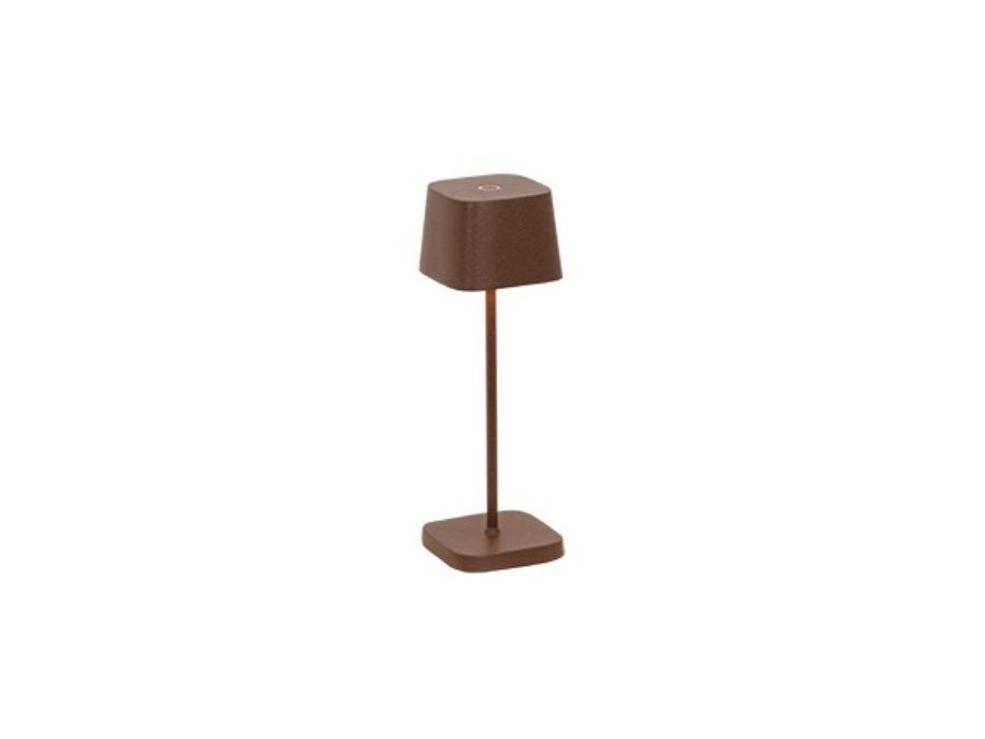 ZAFFERANO S.R.L. Ofelia micro pro, lampada da tavolo ricaricabile - corten