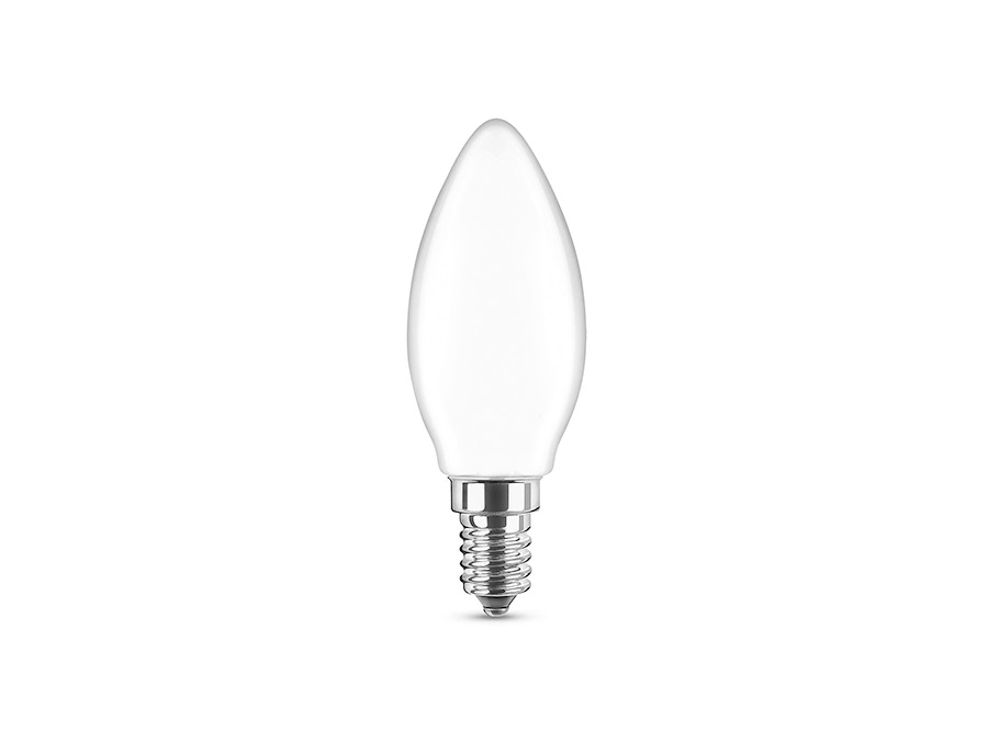 NOVA LINE Oliva a led opale a filamento E14 - 6W - 4000K - 720lm