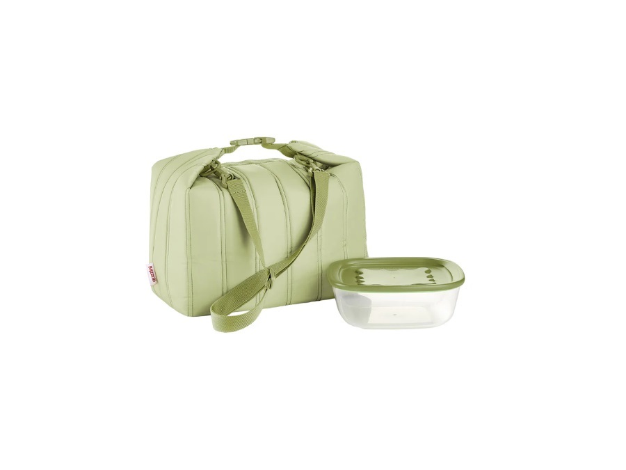 FRATELLI GUZZINI S.P.A. On the go, borsa termica grande con contenitore Handy Bio - verde avocado