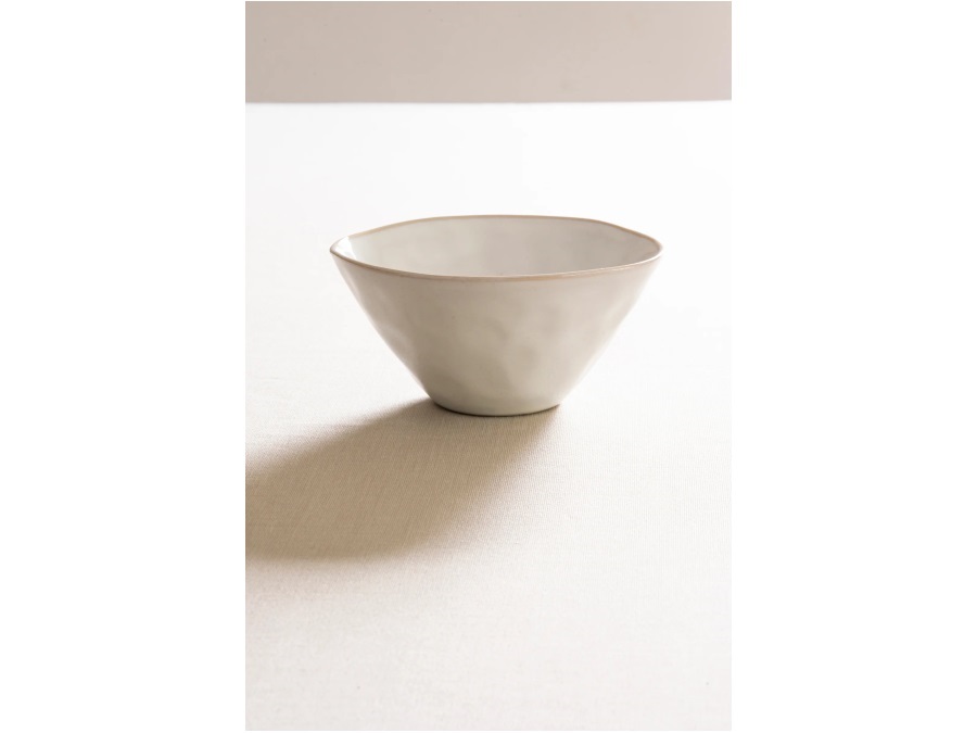 DUTCH ROSE AMSTERDAM Organic white, bowl Ø14xh7 cm